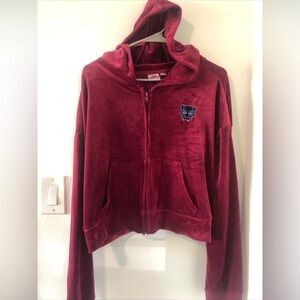 * Marvel Women's Hoodie Long Sleeve Zip-Up Velour Graphic Size XXL